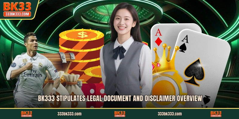BK333 stipulates legal document and disclaimer overview