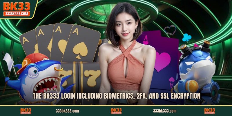 The BK333 login including biometrics, 2FA, and SSL encryption