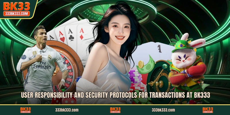 User responsibility and security protocols for transactions at BK333