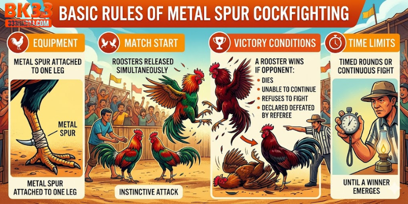 Basic Rules of Metal Spur Cockfighting