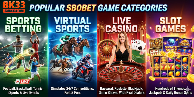 Popular Game Categories on SBOBET