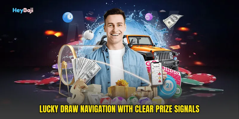 Lucky Draw Navigation With Clear Prize Signals