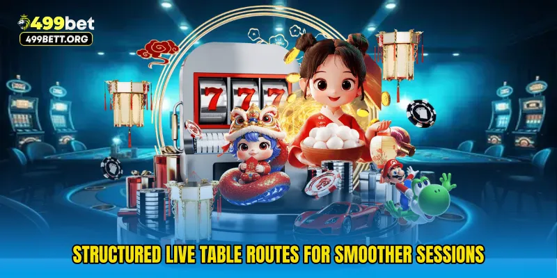 Structured live table routes for smoother sessions