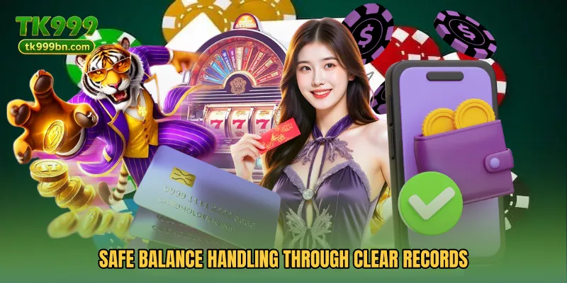 Safe balance handling through clear records